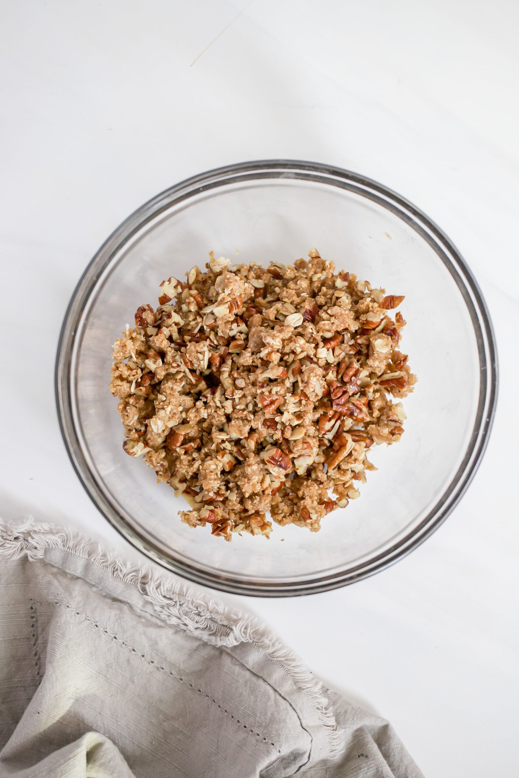 crumble topping in a bowl