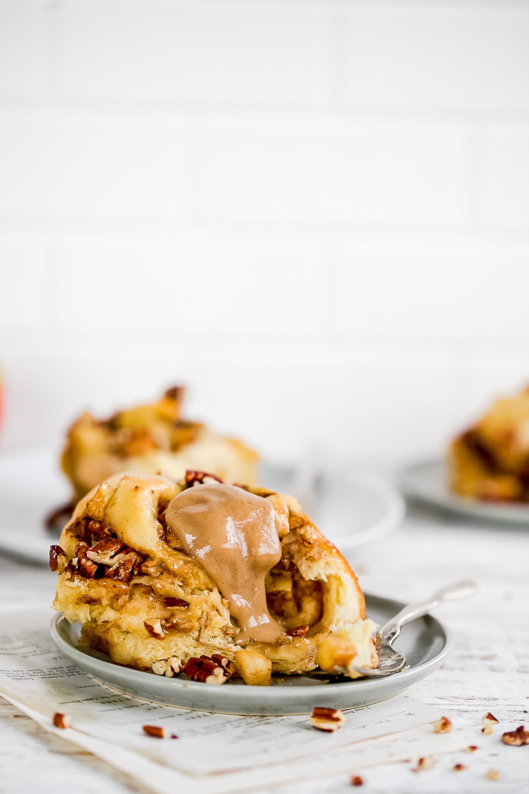 Cinnamon rolls with apple pie filling