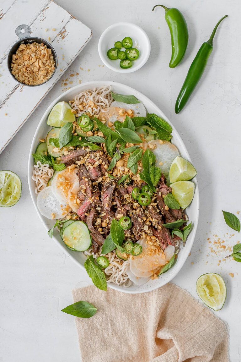 Thai beef noodle salad