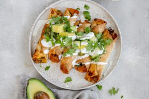 air fryer breakfast taquitos