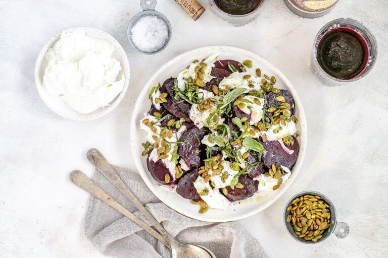 beet caprese salad
