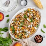 peach farro salad