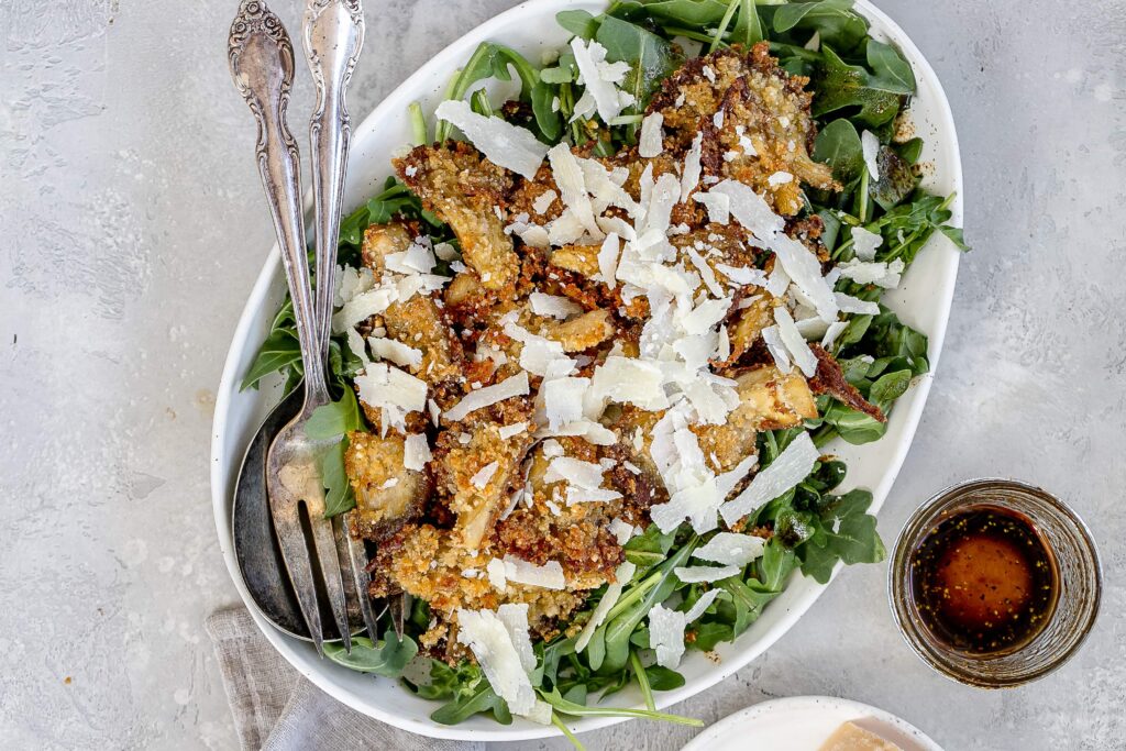 warm mushroom salad