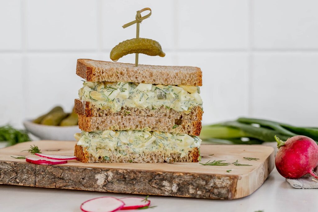 egg salad with pickles