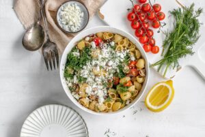 greek chicken pasta salad