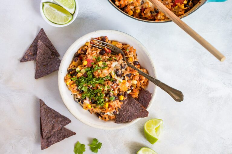 healthy rice and beans