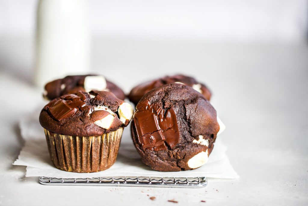 hot chocolate muffins