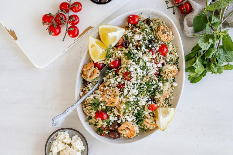 lemon orzo salad
