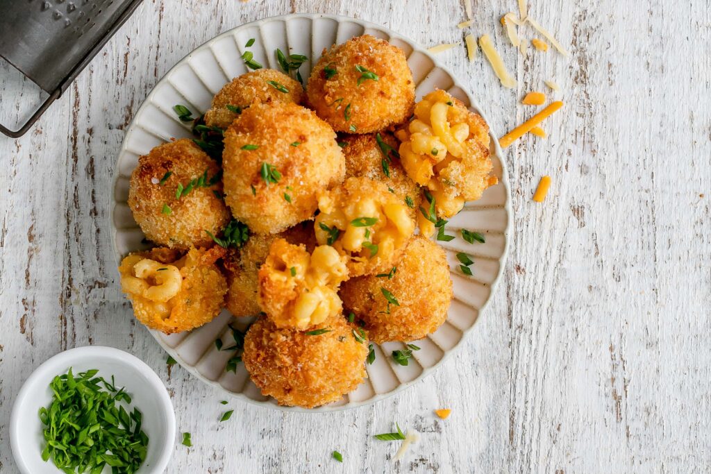 air fryer mac and cheese balls