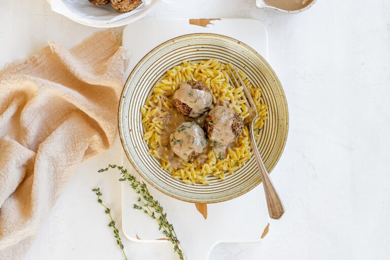 vegan mushroom meatballs