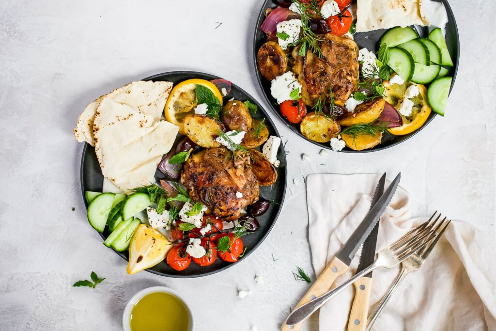Greek sheet pan chicken