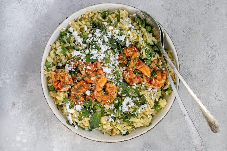 shrimp orzo salad