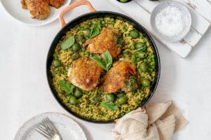 pesto chicken orzo