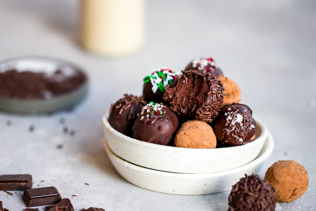 healthy chocolate truffles