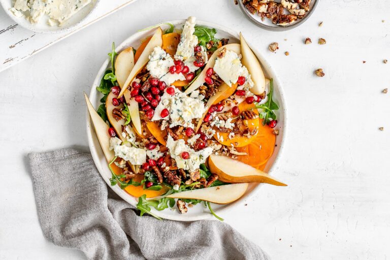 persimmon arugula salad