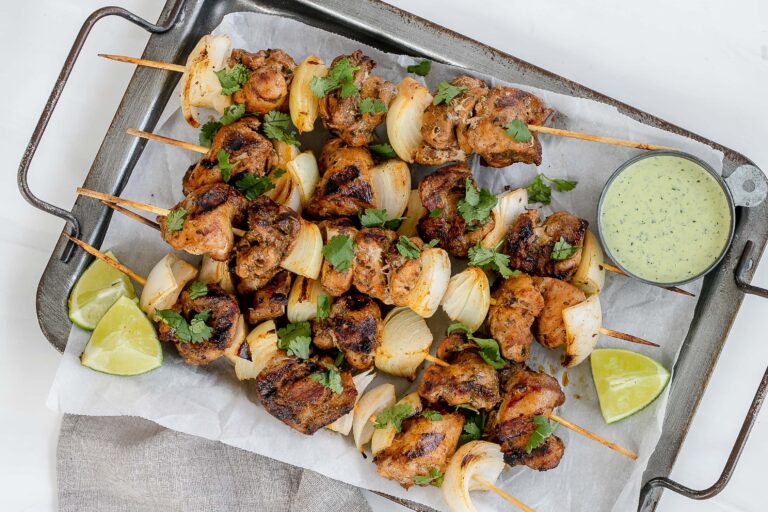Peruvian chicken skewers
