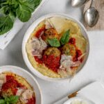 polenta with meatballs