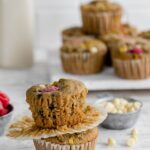 raspberry and white chocolate muffins