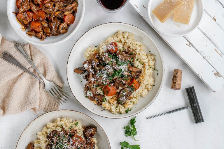 short ribs with risotto