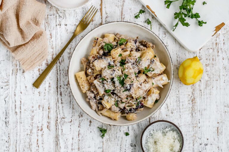 pasta with sausage and ricotta cheese