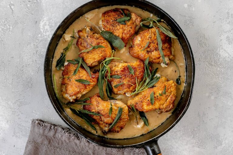 chicken thighs with sage