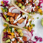 salmon tacos with mango salsa