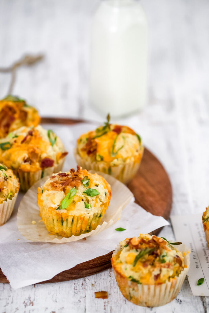 cheese and bacon muffin