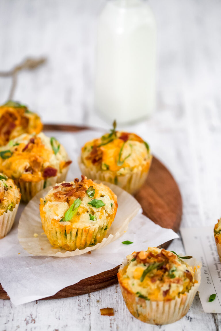cheese and bacon muffin