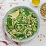 shaved asparagus salad
