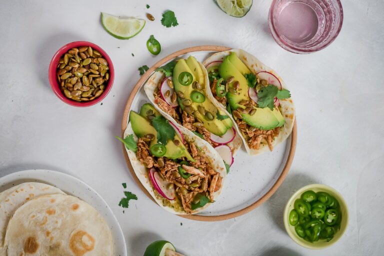 Instant Pot shredded chicken tacos