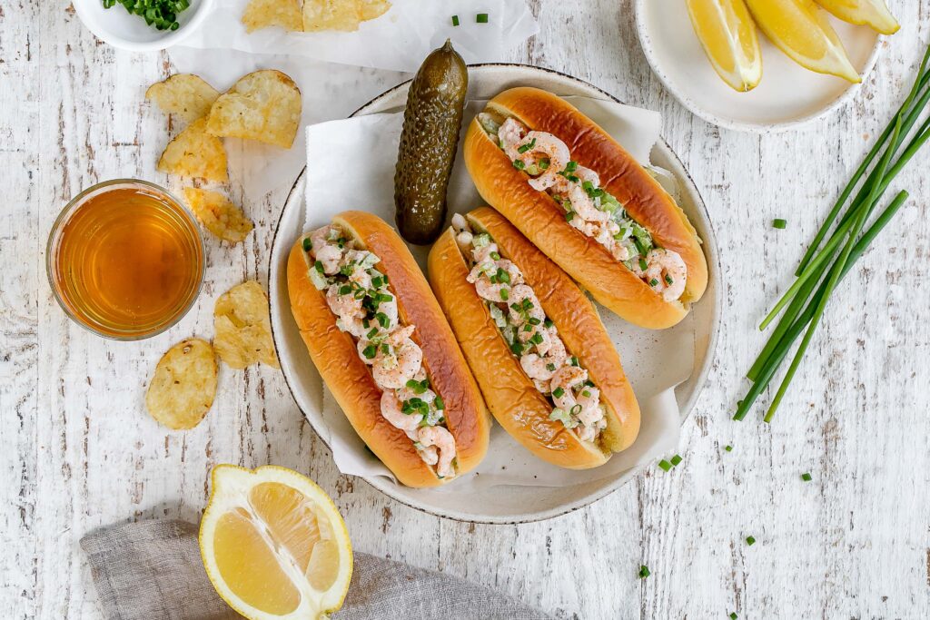 shrimp salad rolls