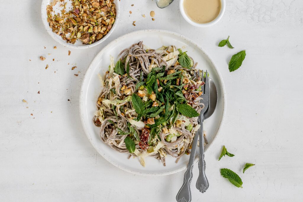 vegan soba noodle salad