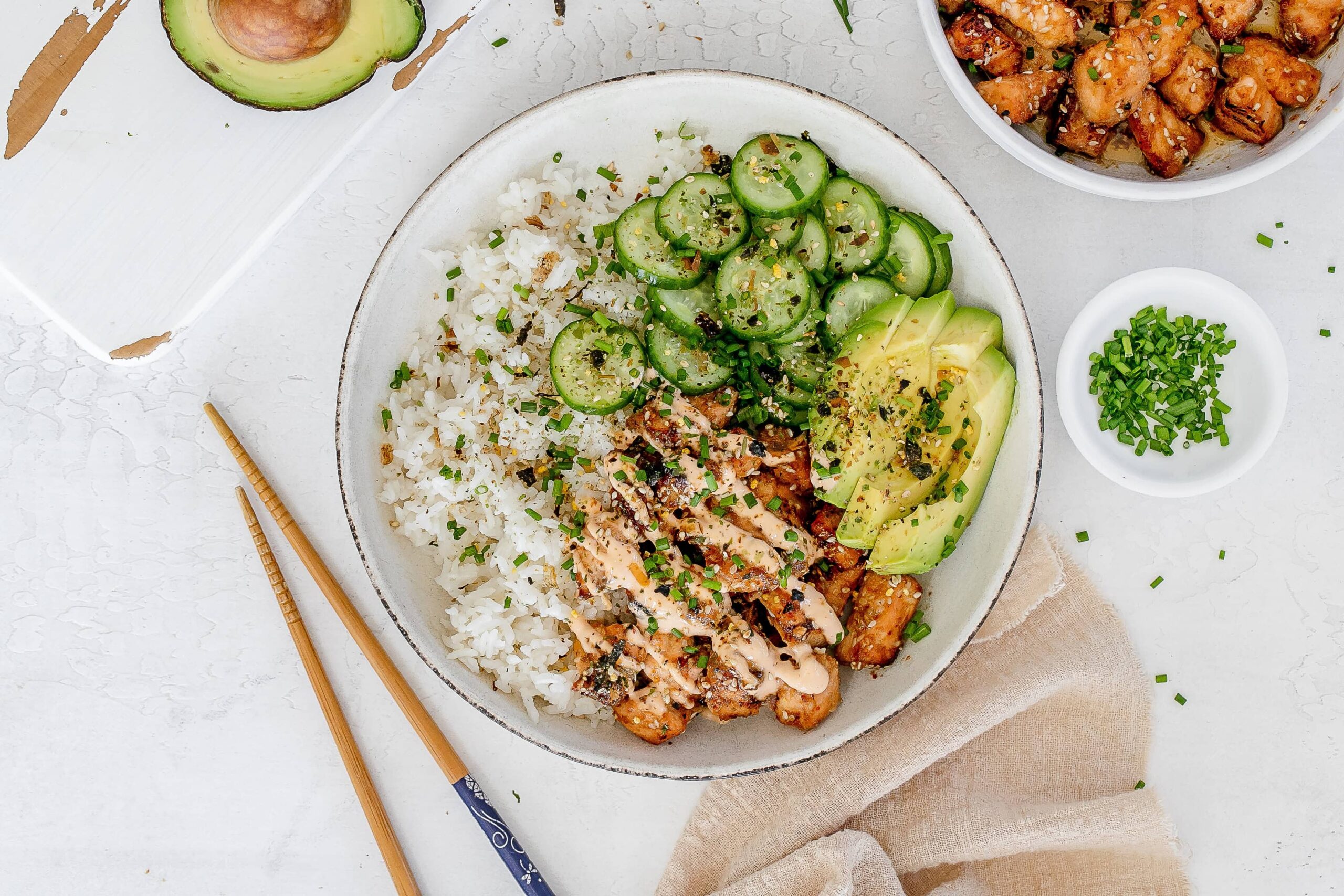 spicy salmon bowl