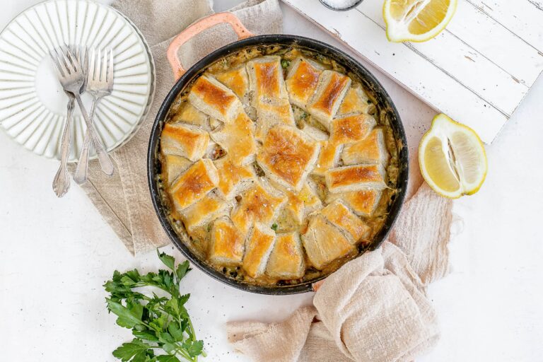 cast iron chicken pot pie