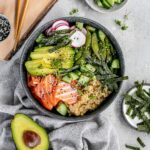 salmon sushi bowls