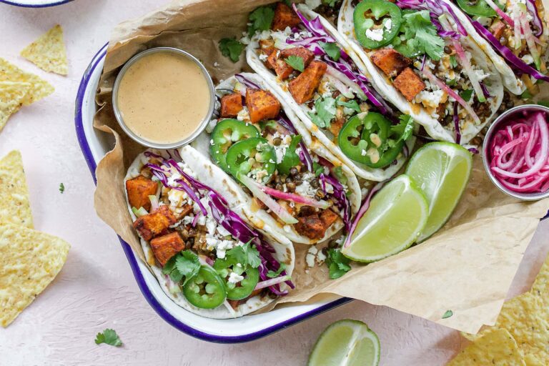 sweet potato lentil tacos