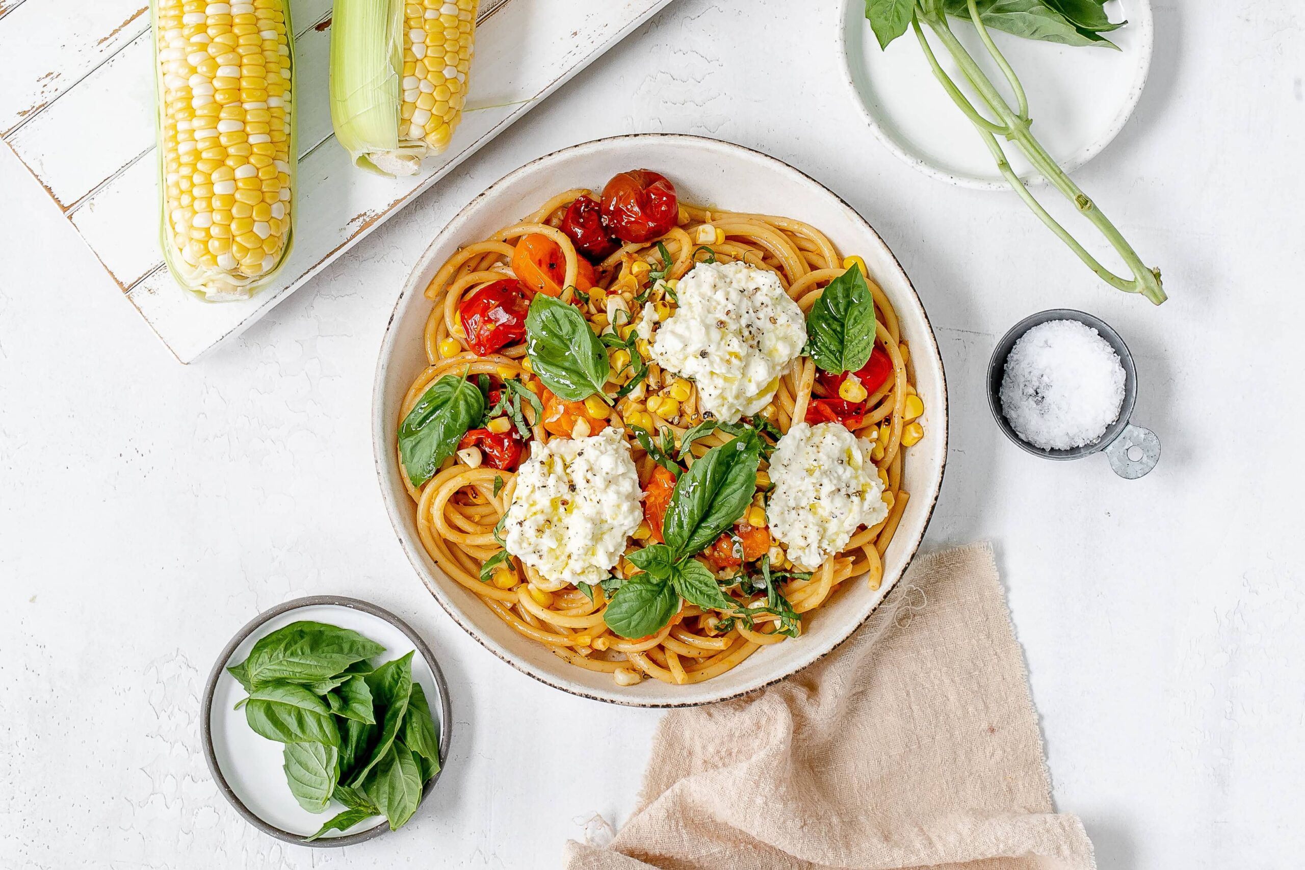 tomato and corn pasta