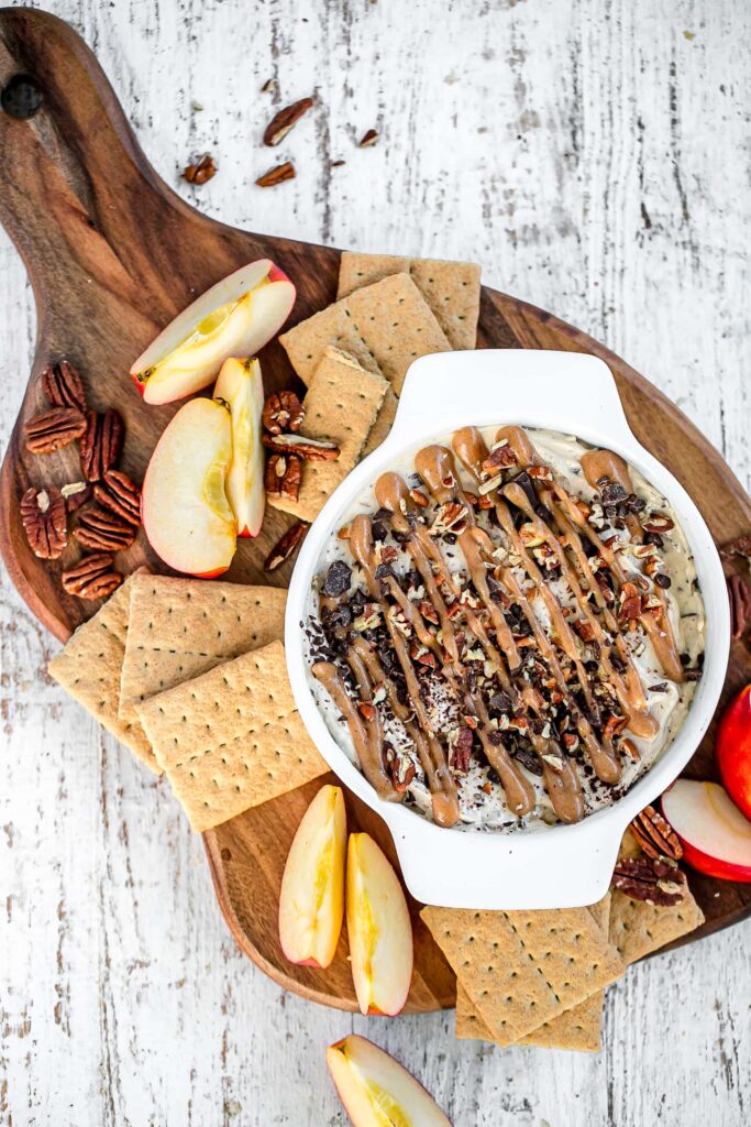 caramel cheesecake dip