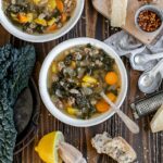Tuscan sausage and white bean soup