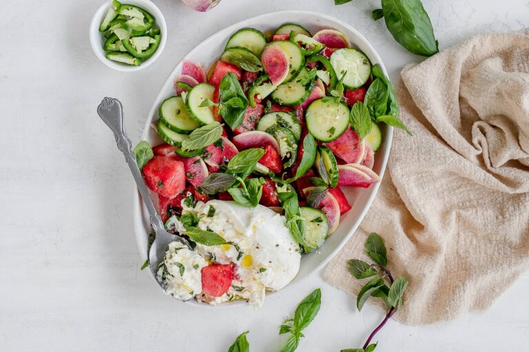 watermelon burrata salad