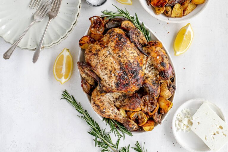Greek roast chicken