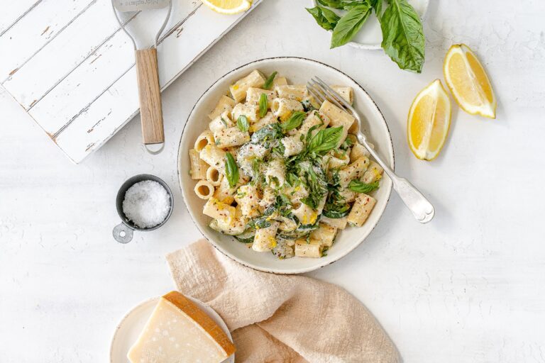zucchini ricotta pasta