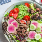 loaded burger bowl