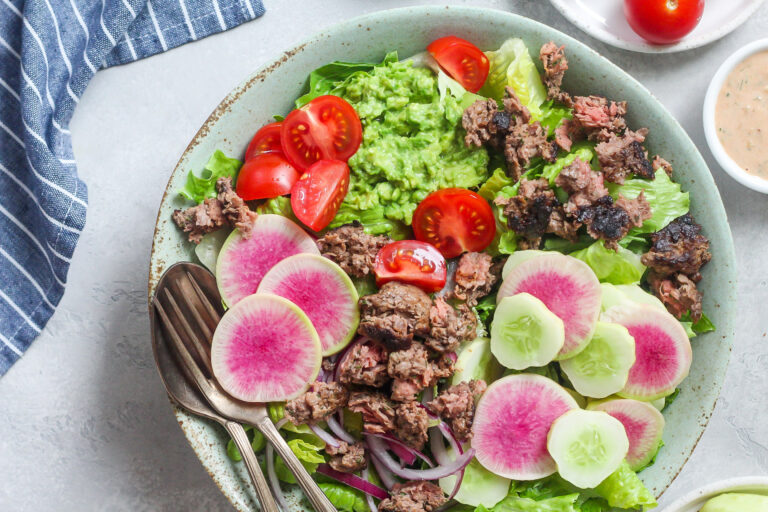 loaded burger bowl