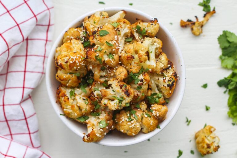 miso roasted cauliflower