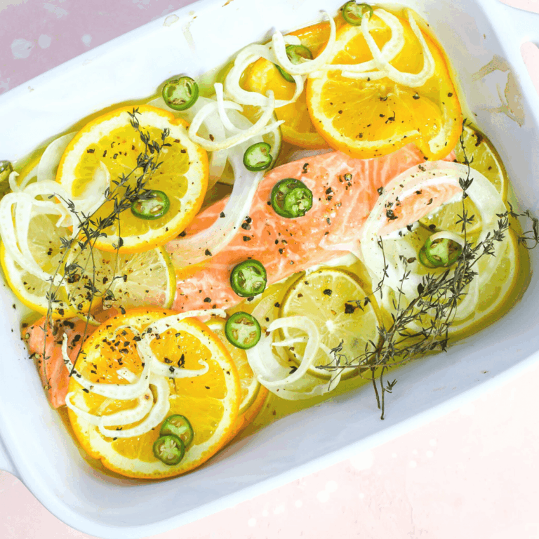 slow roasted salmon