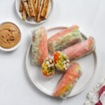 summer rolls with peanut sauce