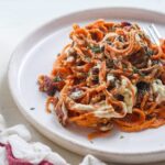 spiralized sweet potato