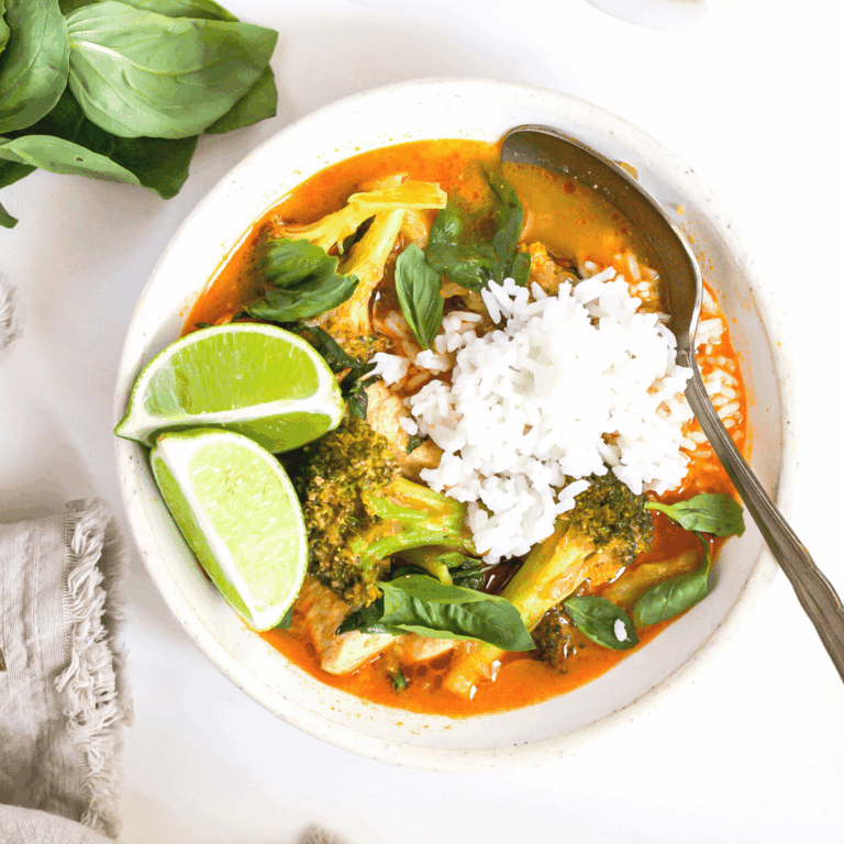 Thai red curry chicken