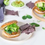 veggie burger with rice